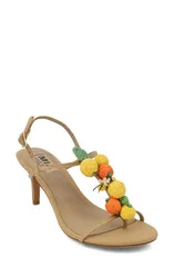 ミアリミテッドエディション レディース シューズ ヒール サンダル MIA Limitedition Zabel Slingback Sandal Natural Raのサムネイル