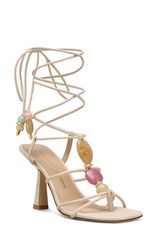スチュアート ワイツマン レディース シューズ ヒール サンダル Stuart Weitzman Majorca Wrap Sandal 85 Linen