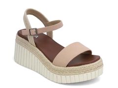 미아 여성 신발 샌들 MiaYanis Espadrille Wedge Sandal Blush 브러쉬