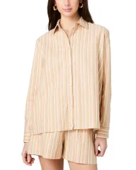 フレンチコネクション レディース トップス シャツ FRENCH CONNECTION Aspen Lin Sandlot Stripe Shirt Sandlot Strip ストライプのサムネイル
