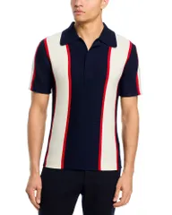 ジル・サンダー メンズ トップス ポロシャツ Jil Sander Bold Block Stripe Polo Shirt Red Flag レッドのサムネイル