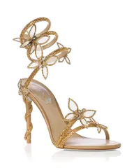 レネ・カオヴィラ レディース シューズ サンダル Rene Caovilla Womens Margot Butterfly Embellished Sandals Gold SatinSunshinのサムネイル