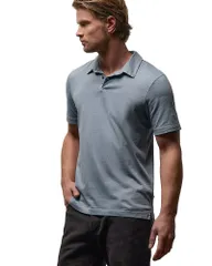 ジェームス パース メンズ トップス ポロシャツ スエード ジャージー James Perse Sueded Jersey Polo Bluestoneのサムネイル
