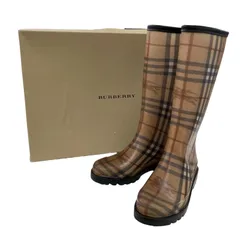 186005 現状品 BURBERRY バーバリー レインブーツ 長靴 レディースのサムネイル