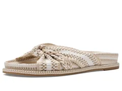 ヴィンスカムート レディース シューズ サンダル Vince Camuto Gryfynn Knotted Woven Slide Sandals Ivory Multi アイボリーのサムネイル