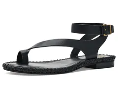 ヴィンスカムート レディース シューズ サンダル アンクル Vince Camuto Libahs Ankle Strap Toe Loop Flat Sandals Black ブラックのサムネイル