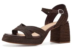 カスタ ニエール レディース シューズ ヒール サンダル CASTANER Vallita Heel Sandals Marron Oscのサムネイル