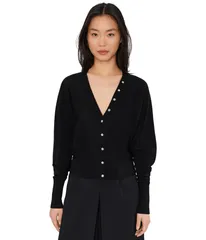 オールセインツ レディース アウター ニット・セーター カーディガン AllSaints Honor V Cardigan Black ブラックのサムネイル