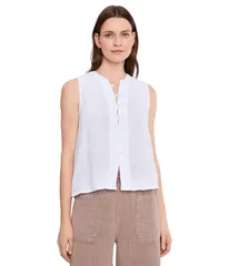 スプレンディット レディース トップス シャツ Splendid Ava Gauze Button Tank White ホワイトのサムネイル