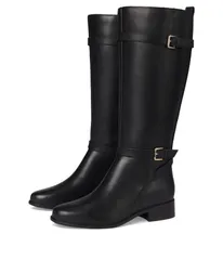 ロックポート レディース シューズ ブーツ・レインブーツ Rockport Harper Black Leather 1 ブラックのサムネイル