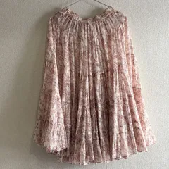 ●ISABEL MARANT ETOILE  イザベル・マラン・エトワール 花柄フレアスカート　ピンク系　生地半透明　JU0920-20P028E【中古】 Bランク　728-4のサムネイル