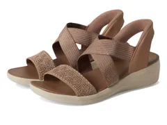 スケッチャーズ レディース シューズ ヒール SKECHERS Arya Very Demure Hands Free SlipIns Mocha モカのサムネイル