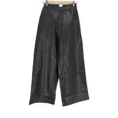 ユーズドフルギ USED古着 mact FAKE LEATHER PANTS フェイクレザーパンツ レディース FREE 