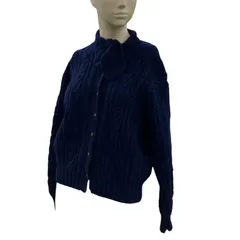 186005 現状品 RALPH LAUREN ラルフローレン カーディガン M ネイビー レディースのサムネイル