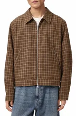 オールセインツ メンズ アウター ジャケット・ブルゾン AllSaints Lakeshaw Plaid Jacket Morass Brown ブラウンのサムネイル