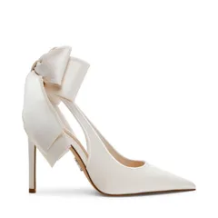 スティーブ マデン レディース シューズ パンプス Steve Madden Womenstiletto Court Shoes Ivory Satin アイボリーのサムネイル