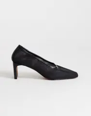 トップショップ レディース シューズ パンプス メッシュ ヒール Topshop Abbigail mesheeled pumps Black ブラックのサムネイル