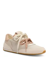 スチュアート ワイツマン レディース シューズ スニーカー Stuart Weitzman Womens Bond Ruche Sneakers LinenCreamBlushful クリームのサムネイル