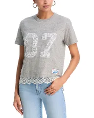 マザー レディース トップス Tシャツ MOTHER The Footballer Tee Heather Gray グレーのサムネイル