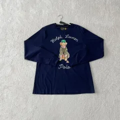 (BOYS PLANET XL) ポロ リー Tシャツ ロングスリーブ 長袖Tシャツ ネイビー レディースのサムネイル