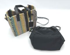 タグ付き POMTATA ハンドバッグ アバカ 牛革 グレー - メルカリ