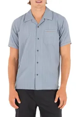 ハーレー メンズ トップス シャツ Hurley Lay Day Camp Shirt Grey Teal グレーのサムネイル