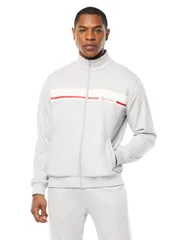 セルジオタッキーニ メンズ アウター ジャケット・ブルゾン Sergio Tacchini Cursivo Track Jacket Quiet Grey グレーのサムネイル