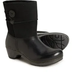 ダンスコ レディース シューズ ブーツ・レインブーツ レザー Dansko Lillith Boots Leather For Women Black ブラックのサムネイル