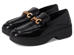 フィットフロップ レディース シューズ スリッポン・ローファー レザー FitFlop FLuma ChunkySnaffle BoxLeather DemiWedge Loafers Black ブのサムネイル