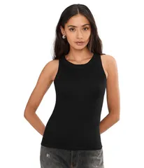 オールセインツ レディース トップス シャツ AllSaints Rina Tank Black ブラックのサムネイル