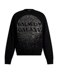 バルマン メンズ アウター パーカー・スウェット BALMAIN Black ブラックのサムネイル