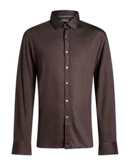 カナーリ メンズ トップス シャツ CANALI Chocolate Brown ブラウンのサムネイル