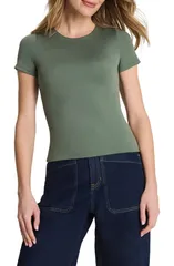 スパンク レディース トップス シャツ クルーネック ジャージー SPANXsmooth Jersey Crewneck TShirt EUCALYPTUSのサムネイル