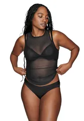 クープ レディース トップス シャツ プラスサイズ CUUP The Tank Plus BLACK ブラックのサムネイル