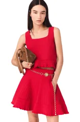 マージュ レディース トップス シャツ フリル ニット maje Ruffled knitop Red レッドのサムネイル