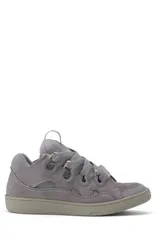 ランバン レディース シューズ スニーカー モノクロ スエード Lanvin Curb Monochrome Suede Sneakers Unisex Light Grey グレーのサムネイル