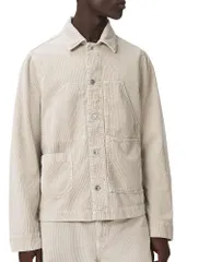 オールセインツ メンズ アウター ジャケット・ブルゾン シャツ ALLSAINTS Mukesh Cord Shirt Jacket Stone Brown ブラウンのサムネイル