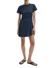 ラグアンドボーン レディース トップス Tシャツ rag bone Mica Tie Tee Dress Navy ネイビーのサムネイル