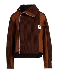 サカイ レディース アウター ジャケット・ブルゾン SACAI Brown ブラウンのサムネイル