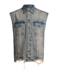 ゲス メンズ アウター ジャケット・ブルゾン デニムブルゾン GUESS Blue ブルーのサムネイル