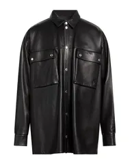 バルマン メンズ アウター ジャケット・ブルゾン レザーブルゾン BALMAIN Black ブラックのサムネイル
