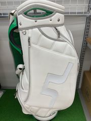 J.LINDEBERG キャディバッグ　白　緑　47インチ対応　未使用 Jリンドバーグ キャディーバッグ ホワイト J.LINDEBERG キャディバッグ