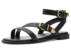 ヴィンスカムート レディース シューズ サンダル Vince Camuto Neiko Double Buckle Strappy Flat Sandals Black ブラックのサムネイル