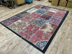 D-07031 Spring Valley スプリングバレー ラグ ハンドメイドヴィンテージパッチワークコレクション Tribal Artworks Vintageのサムネイル