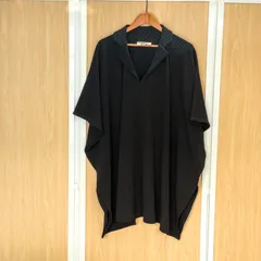 MM6 Maison Margiela（エムエムシックス メゾンマルジェラ）　ポンチョシルエット オーバーサイズ ワンピース ブラック サイズM イタリア製 S52CT0182 S22829のサムネイル