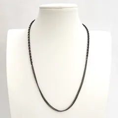 LIDNM / リドム ◆ネックレス/COMBINATION CHAIN NECKLACE/ブラック 【ネックレス/ペンダント/トップ/アクセサリー】 メンズファッション【中古】 のサムネイル