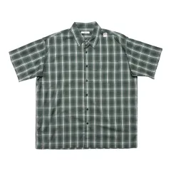 SENNE グリーン CHECK 半袖 シャツ 굿세링のサムネイル