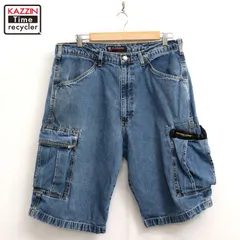 00s POLO JEANS カーゴ デニム ショートパンツ メンズ Lサイズ相当のサムネイル