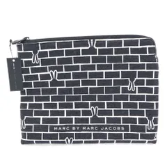 MARC BY MARC JACOBS マークバイマークジェイコブス 未使用 総柄 タブレットケース  ブラック系 タグ付き レディース 古着のサムネイル