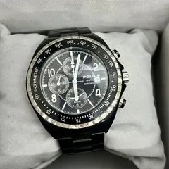 （s8472）POLICE ポリス 腕時計 10962J クロノグラフ クォーツ メンズ 不動 ジャンク 電池切れ 未確認 ステンレスのサムネイル